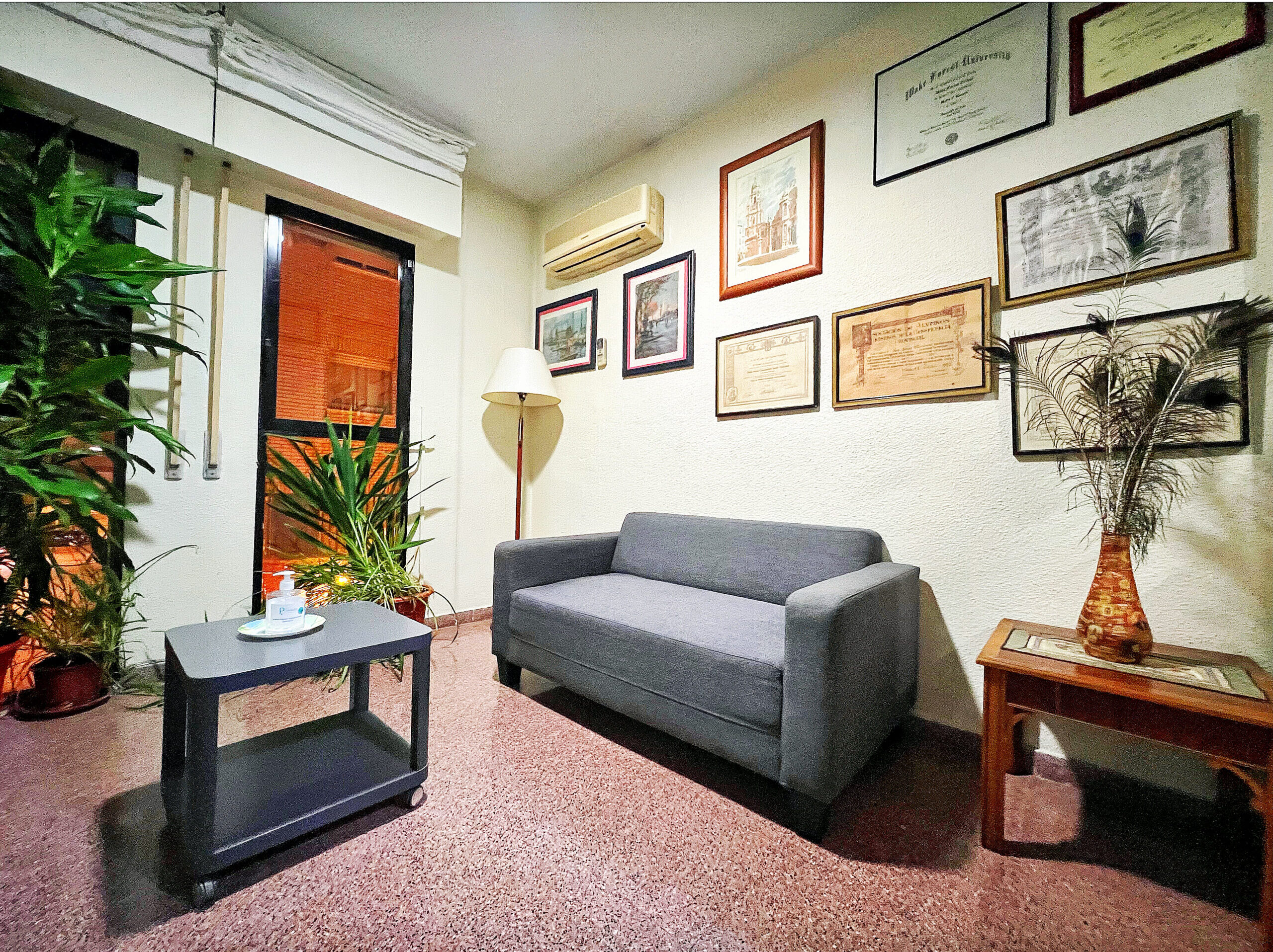 Centro de psiquiatría y psicología en Murcia – sala de espera del centro